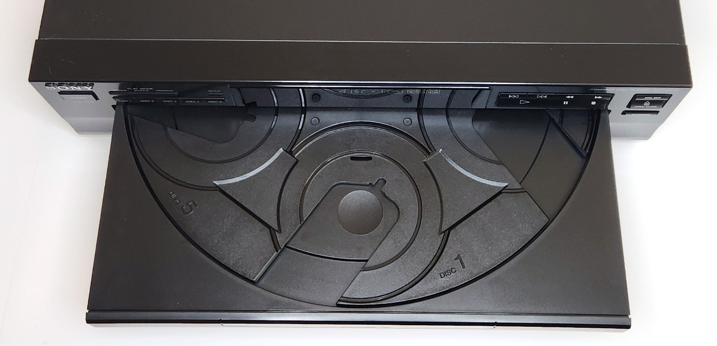 Sony CDP-C245 5-Disc Carousel CD Changer - Carousel Open