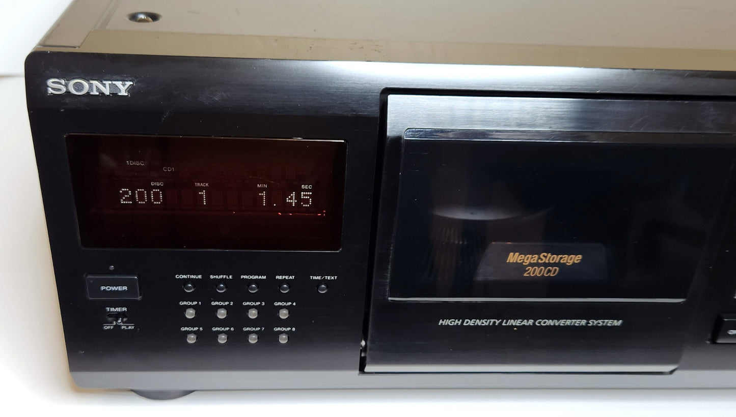 Sony CDP-CX255 MegaStorage 200 CD Changer - Left