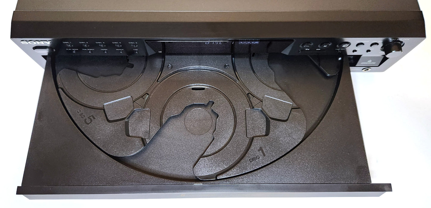 Sony CDP-CE375 5-Disc Carousel CD Changer - Carousel Drawer Open