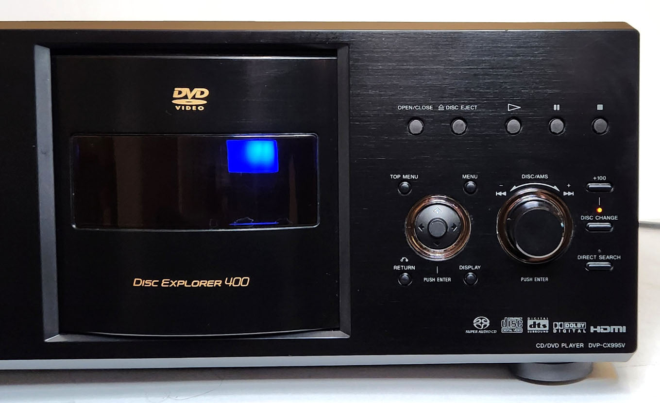 Sony DVP-CX995V MegaStorage 400 DVD/CD Changer with HDMI - Right