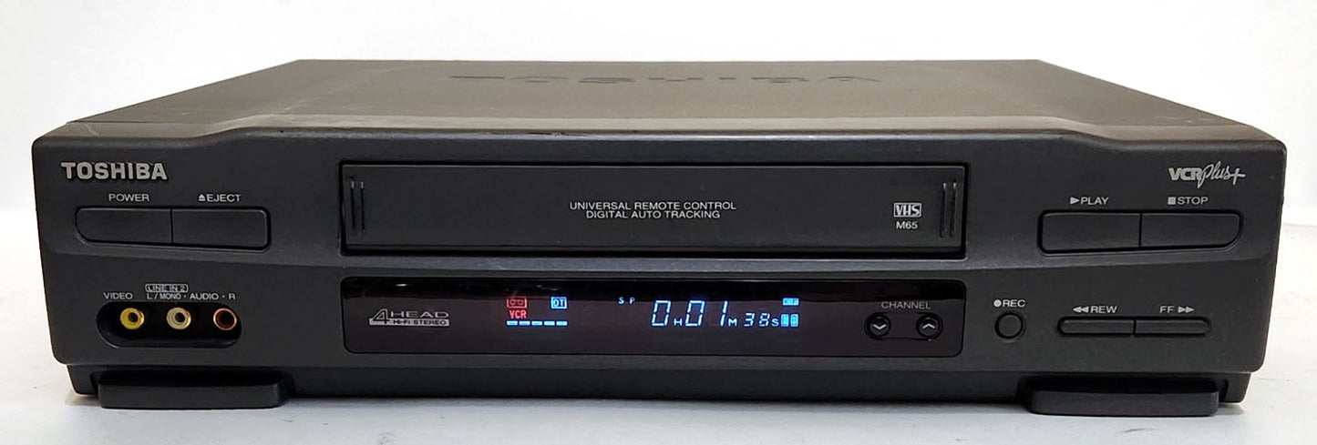 Toshiba M-65 VCR, 4-Head Hi-Fi Stereo - Front