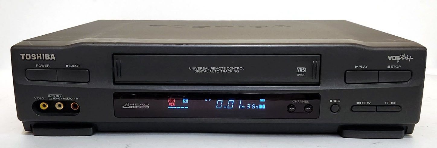 Toshiba M-65 VCR, 4-Head Hi-Fi Stereo - Front