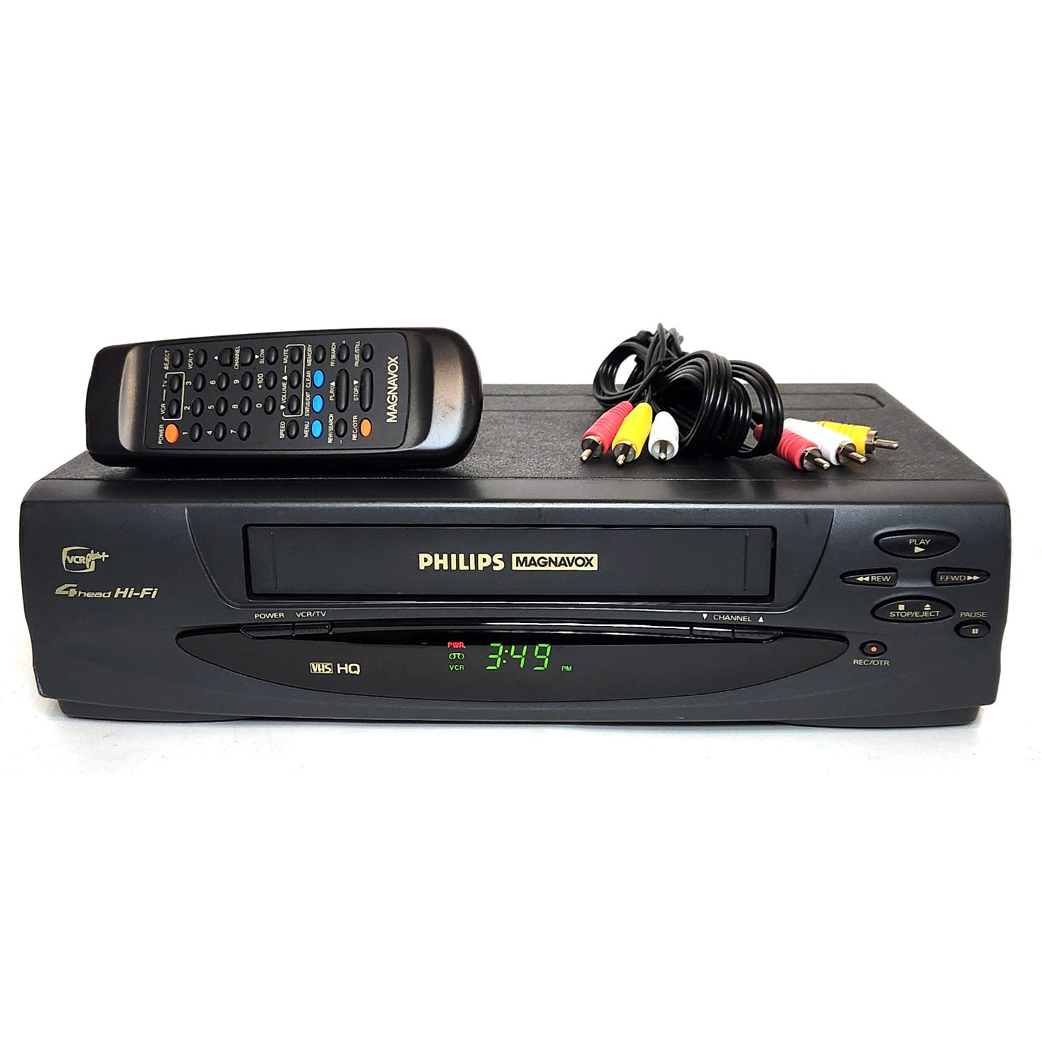 MAGNAVOX VRT462 1995 VCR 4 Head Hi-Fi shops VHS Player Video Recorder NO REMOTE/RCA