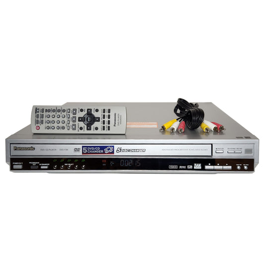 Panasonic DVD-F84 DVD/CD Player, 5 Disc Carousel Changer