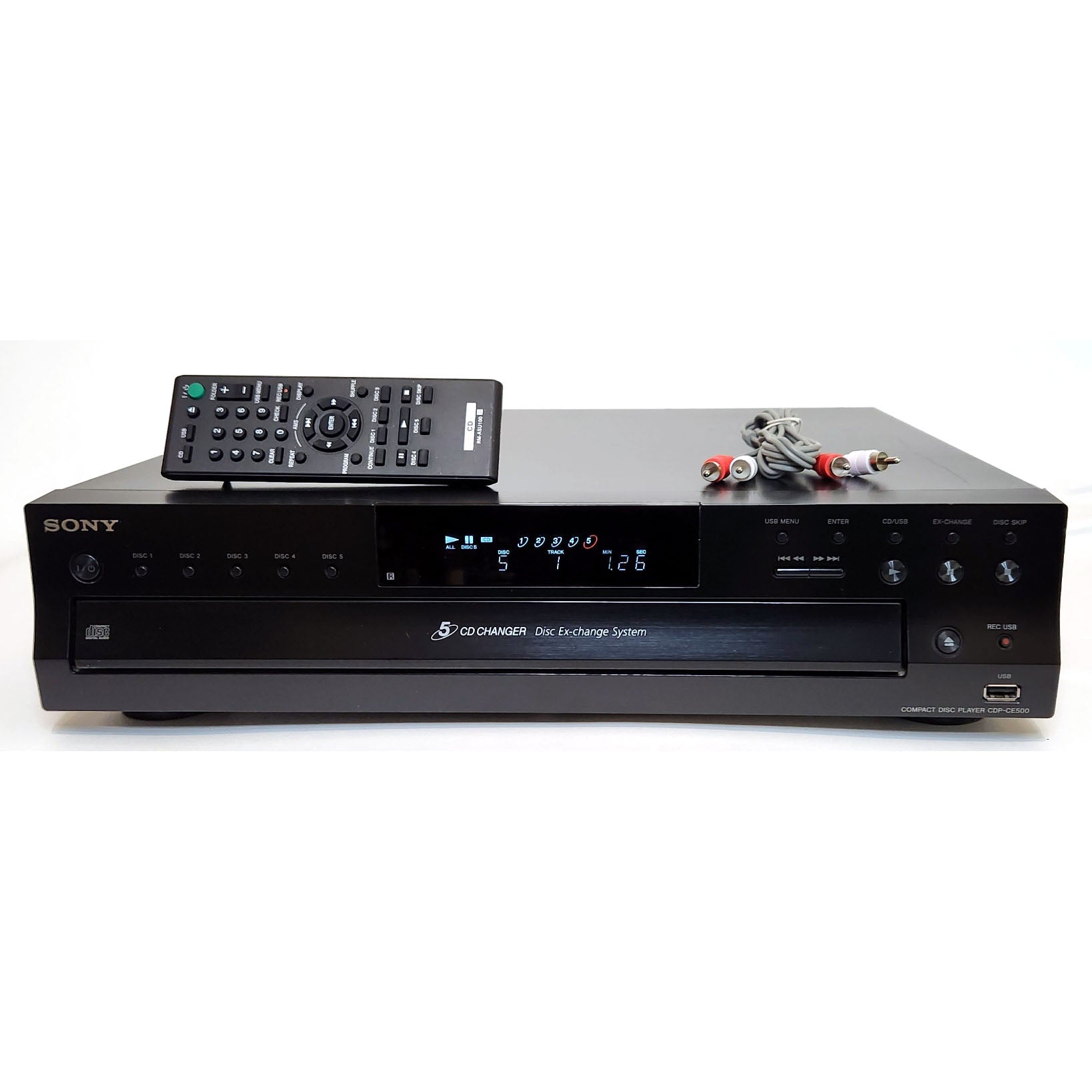 Sony CDP-CE500 5-Disc Carousel CD Changer