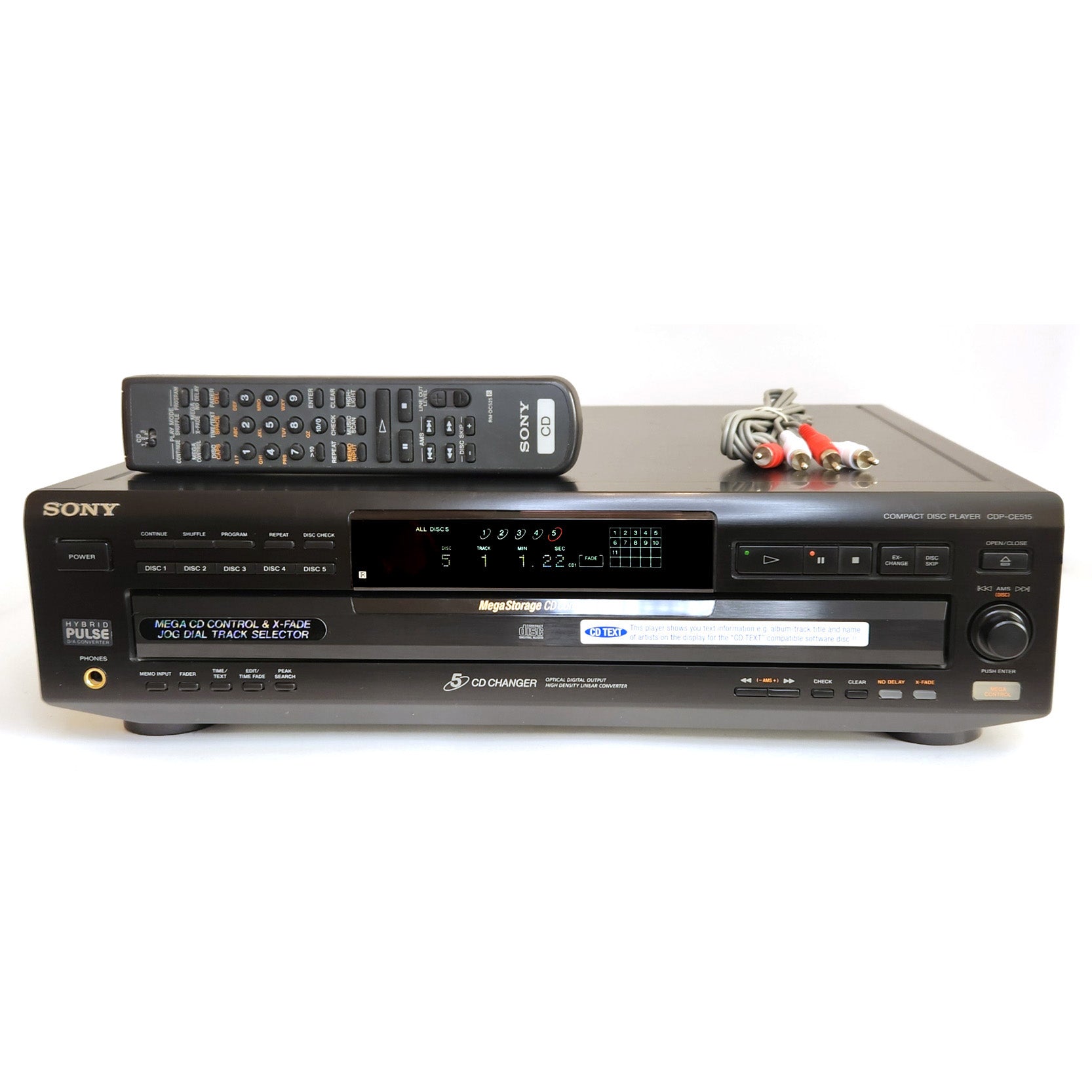 MINT Sony CDP-CE500 USB CD RECORDER 5 Disc deals CD Player Changer w/ Manual & Music