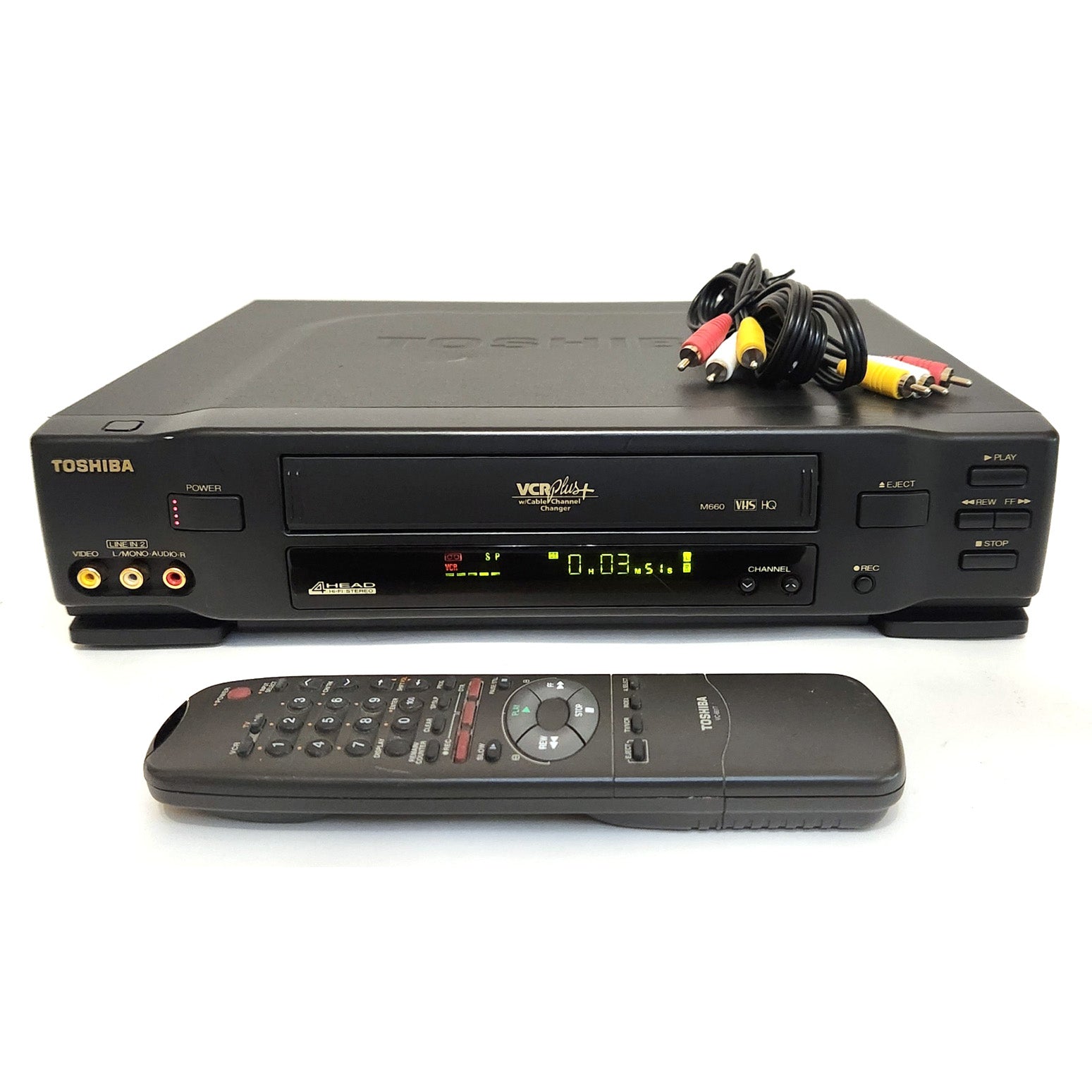 Toshiba M-660 VCR, 4-Head Hi-Fi Stereo