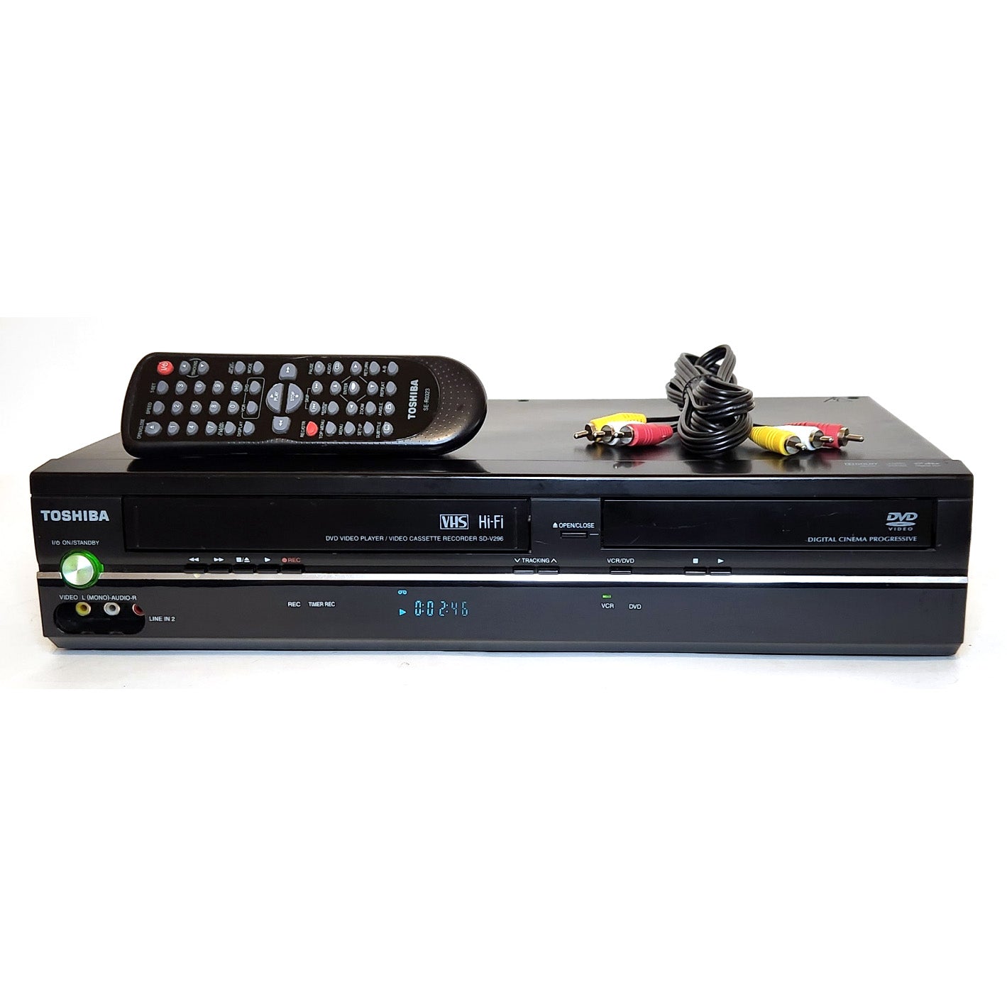 Toshiba hot SD-V296 DVD Player VCR Recorder Combo W/ Remote