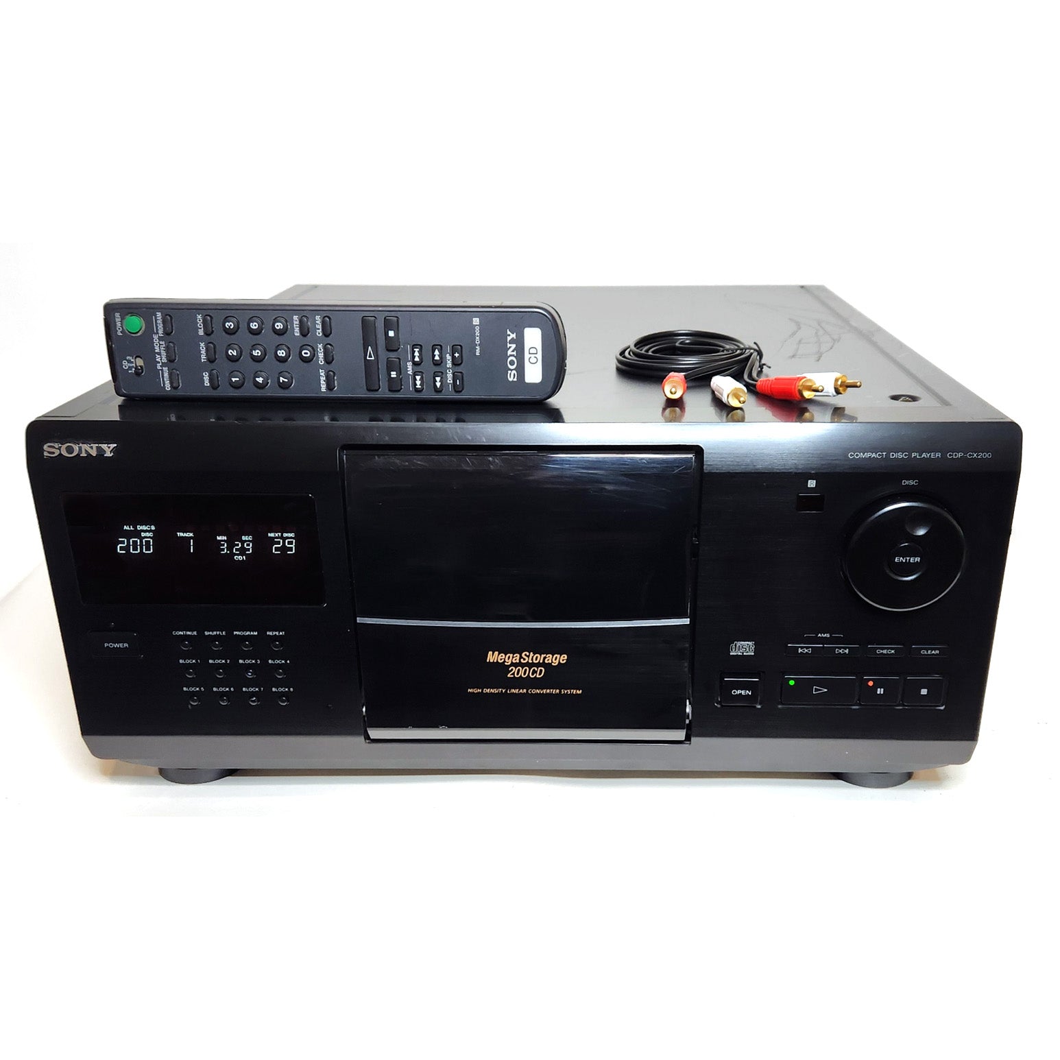 Sony 200-Disc CD Player Mega store Storage (CDP-CX210)