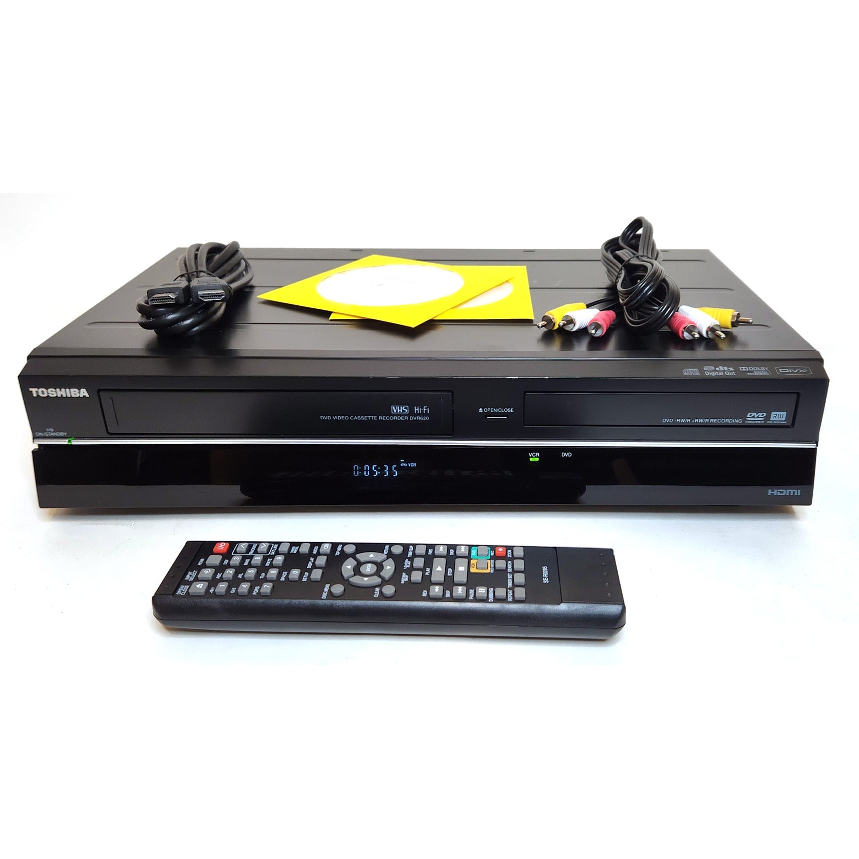 Toshiba DVR620KU DVD Recorder VCR Combo HDMI Output -No Remote-FOR deals PARTS/REPAIR