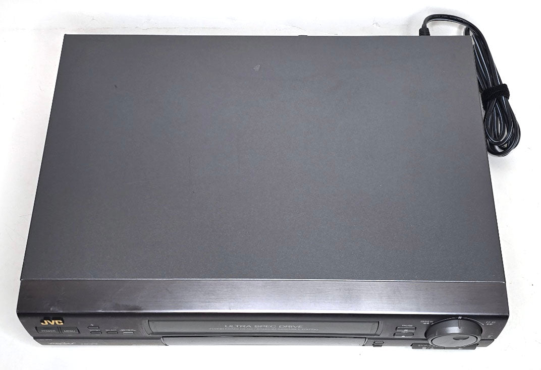 JVC HR-VP628U VCR, 4-Head Hi-Fi Stereo, Flying Erase - Top