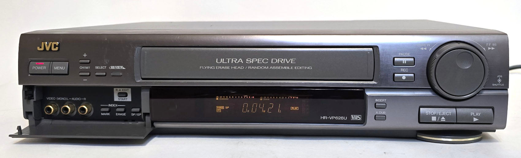 JVC HR-VP628U VCR, 4-Head Hi-Fi Stereo, Flying Erase - Front