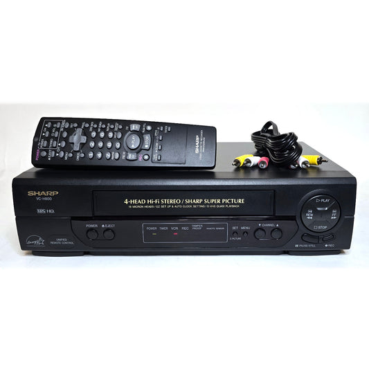 Sharp VC-H800U VCR, 4-Head Hi-Fi Stereo