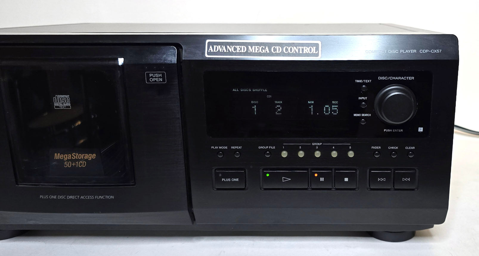 Sony CDP-CX57 MegaStorage 50+1 CD Changer - Right
