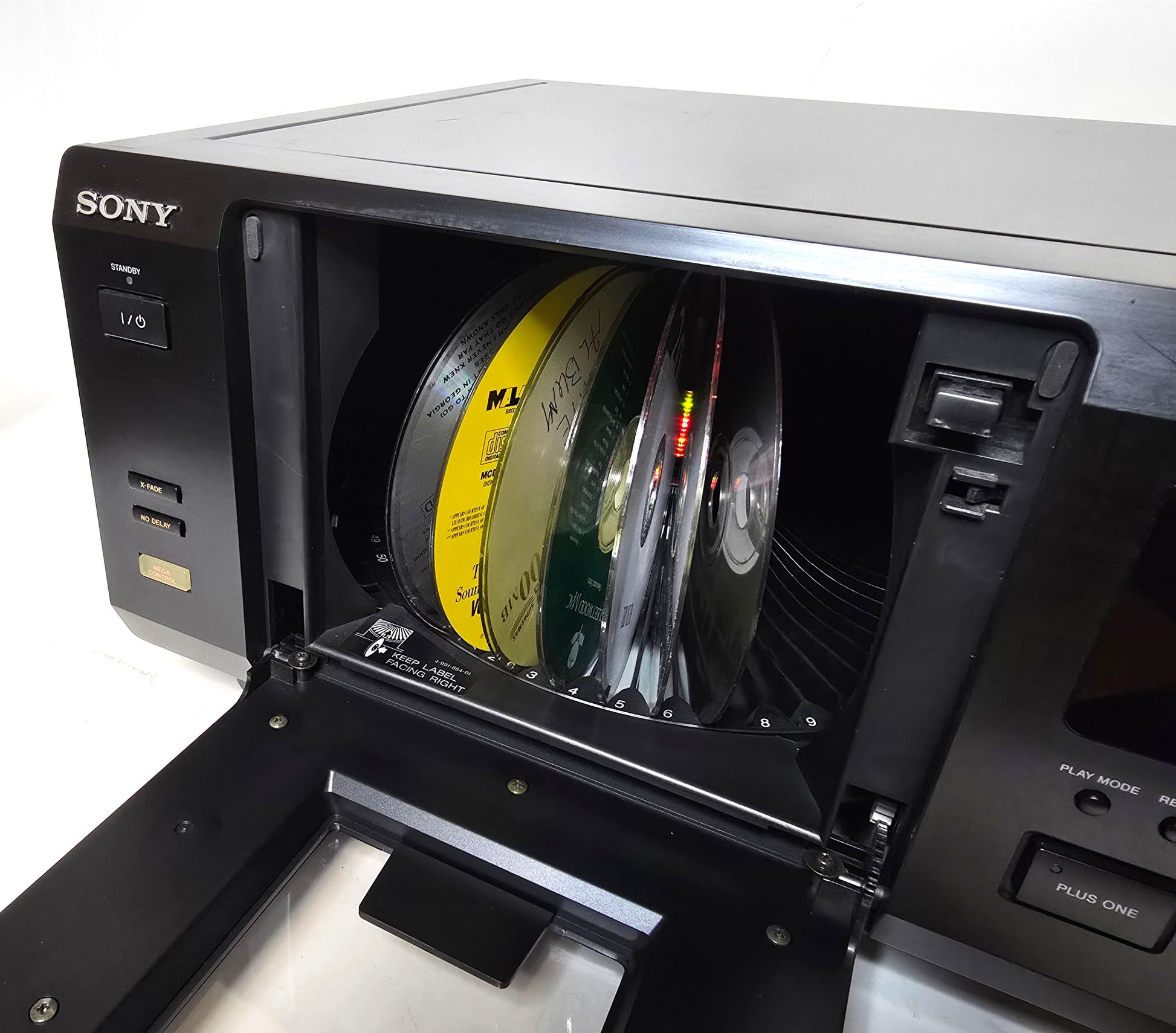 Sony CDP-CX57 MegaStorage 50+1 CD Changer - Door Open