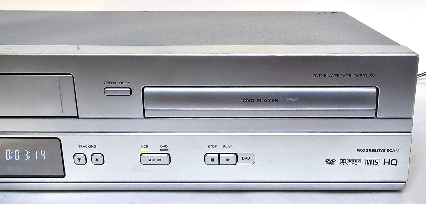 Philips DVP3345V VCR/DVD Player Combo - Right