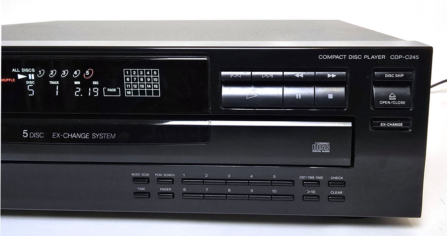Sony CDP-C245 5-Disc Carousel CD Changer - Right