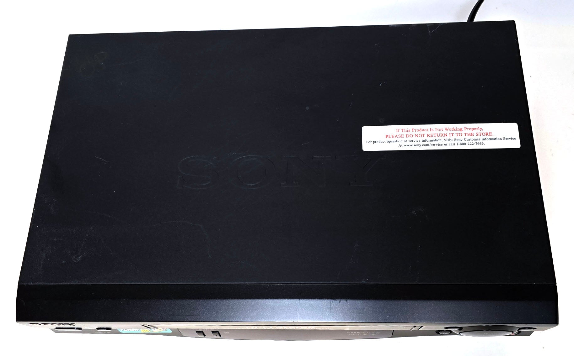 Sony SLV-N55 VCR, 4-Head Hi-Fi Stereo - Top