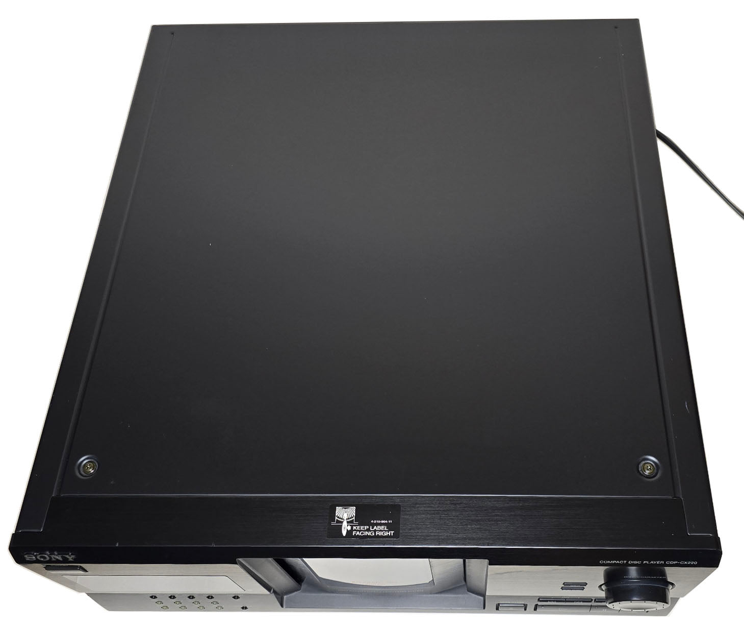 Sony CDP-CX220 MegaStorage 200 CD Changer - Top