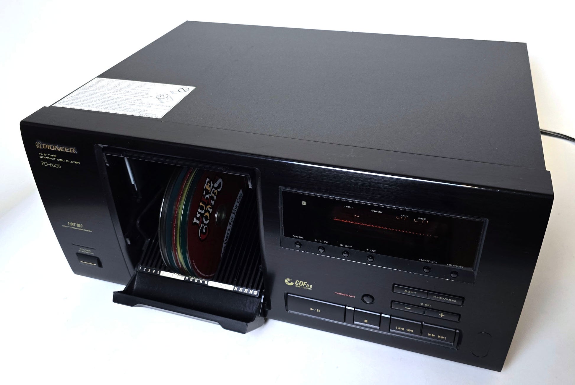 Pioneer PD-F605 25-Disc CD Changer - Loading Door Open