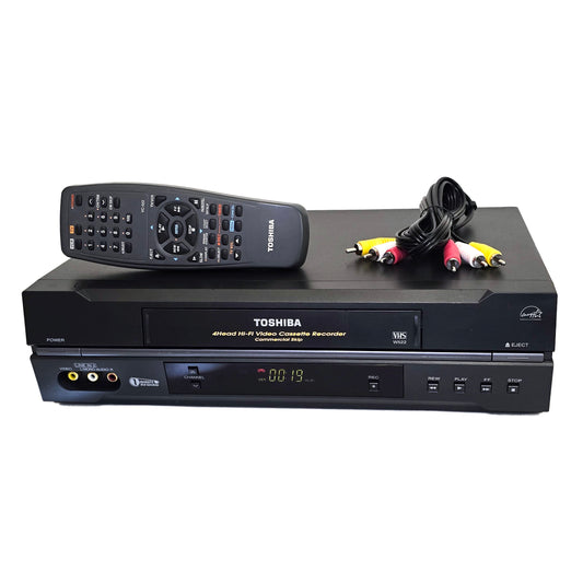 Toshiba W-522 VCR, 4-Head Hi-Fi Stereo