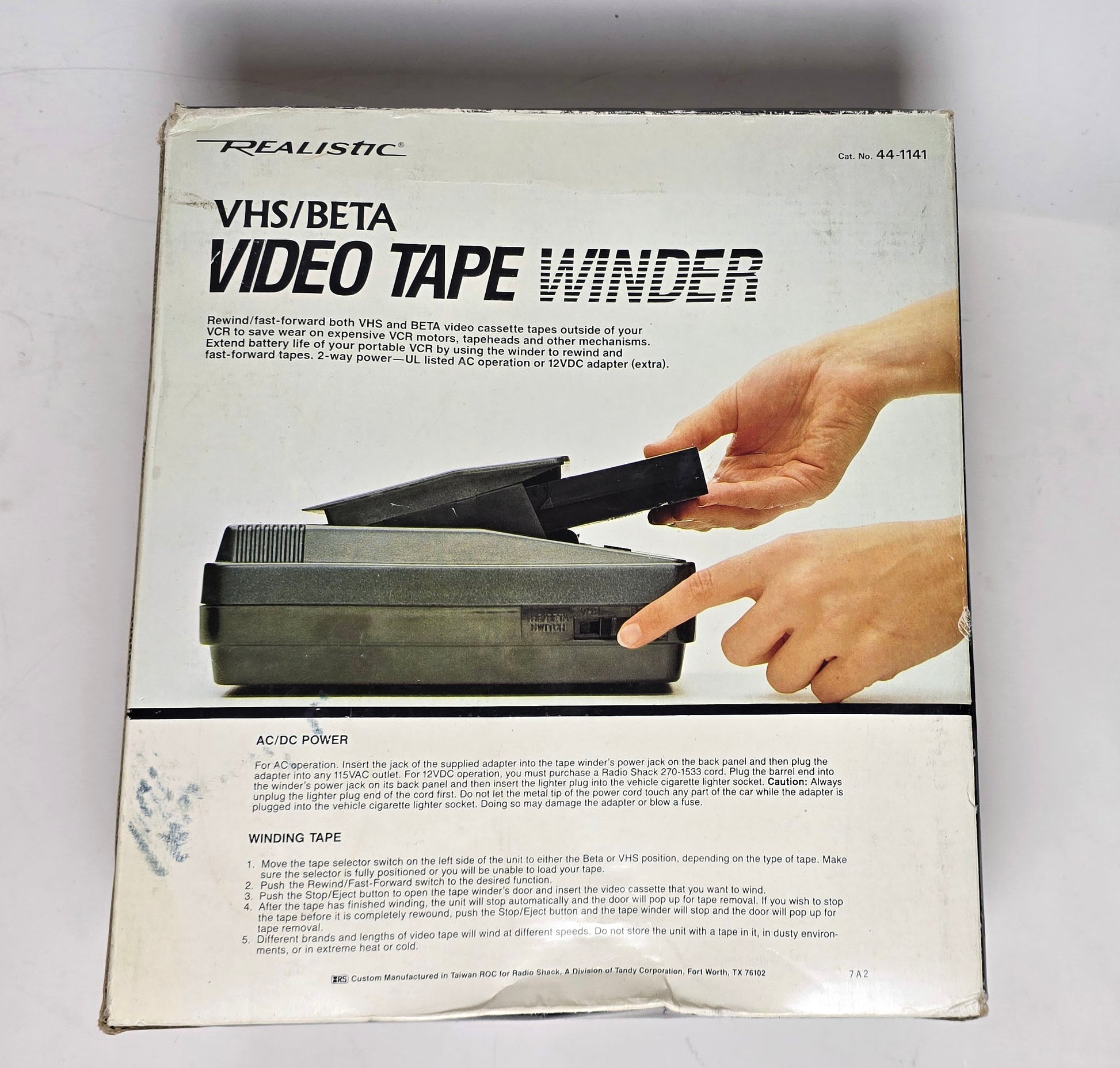 Radio Shack Realistic 44-1141 VHS & Beta Video Winder