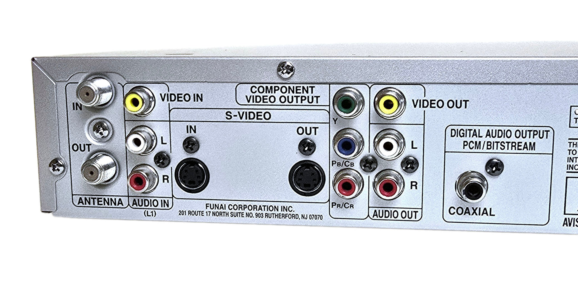 Sylvania DVR91DG DVD Recorder - Connections