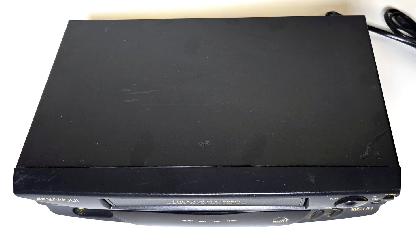 Sansui VHF6010D VCR, 4-Head Hi-Fi Stereo - Top