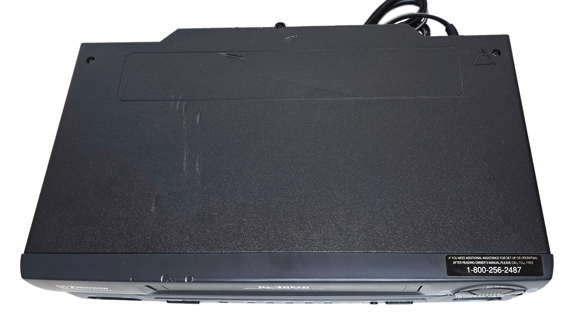 Emerson EWV401 VCR, 4-Head Mono - Top