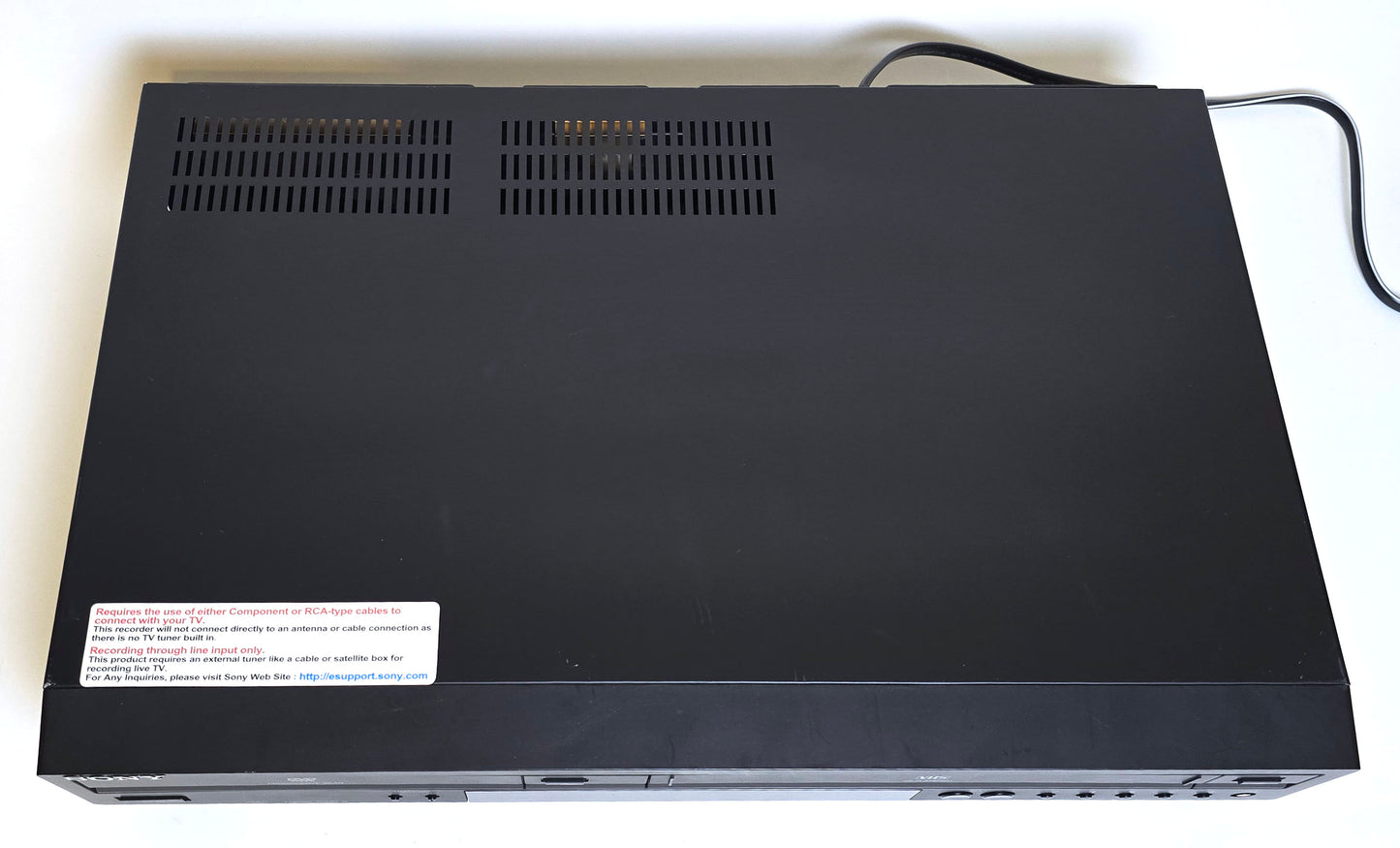 Sony SLV-D380P VCR/DVD Player Combo - Top
