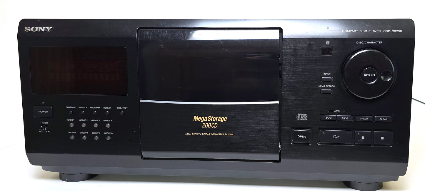 Sony CDP-CX250 MegaStorage 200 CD Changer - Front