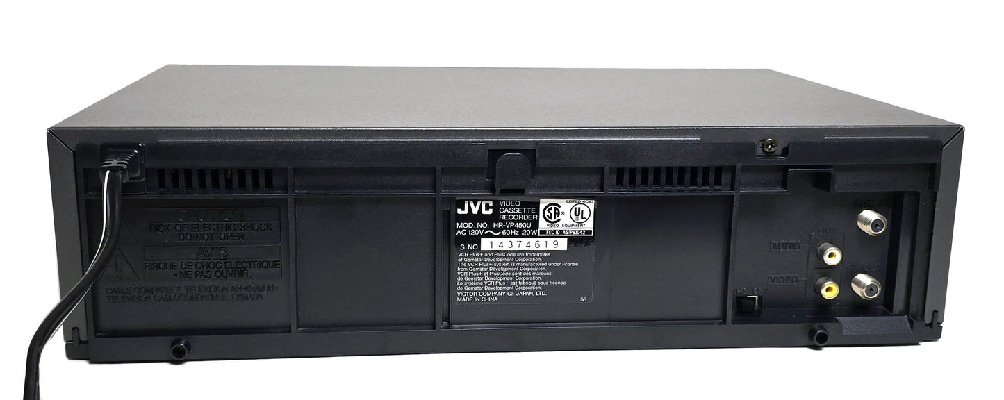 JVC HR-VP450U VCR, 4-Head Mono - Rear