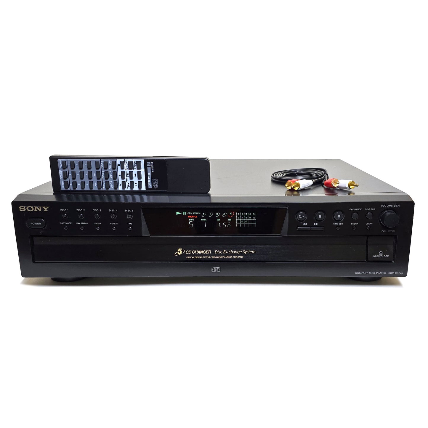 Sony CDP-CE275 5-Disc Carousel CD Changer Player