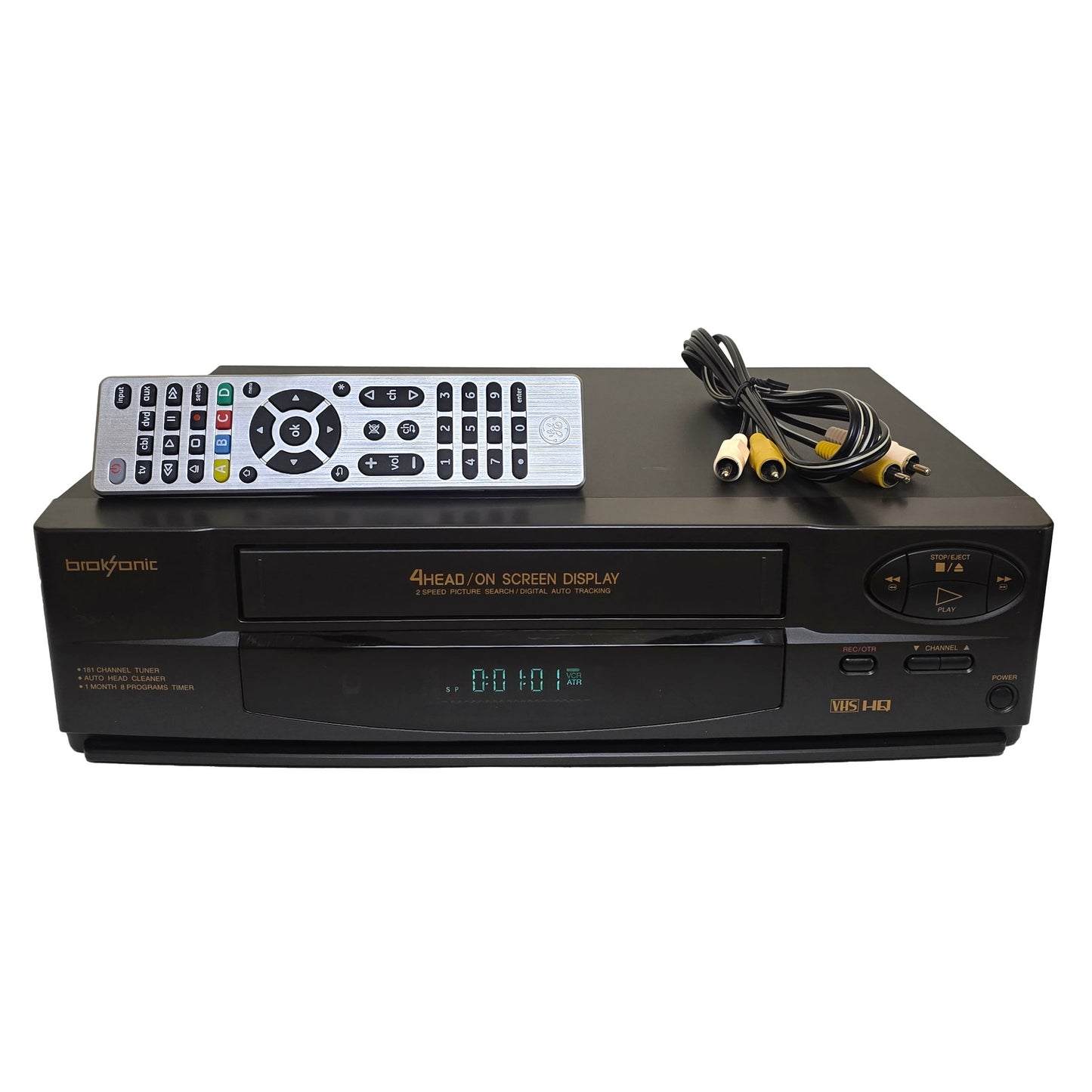 Broksonic VHSA-6741CTTCT VCR, 4-Head Mono
