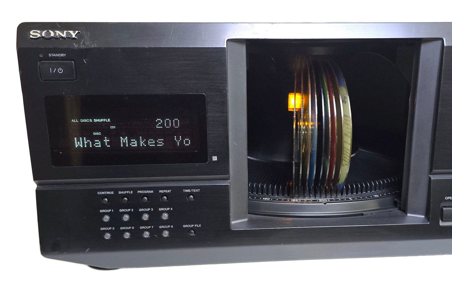 Sony CDP-CX235 MegaStorage 200 CD Changer - Left