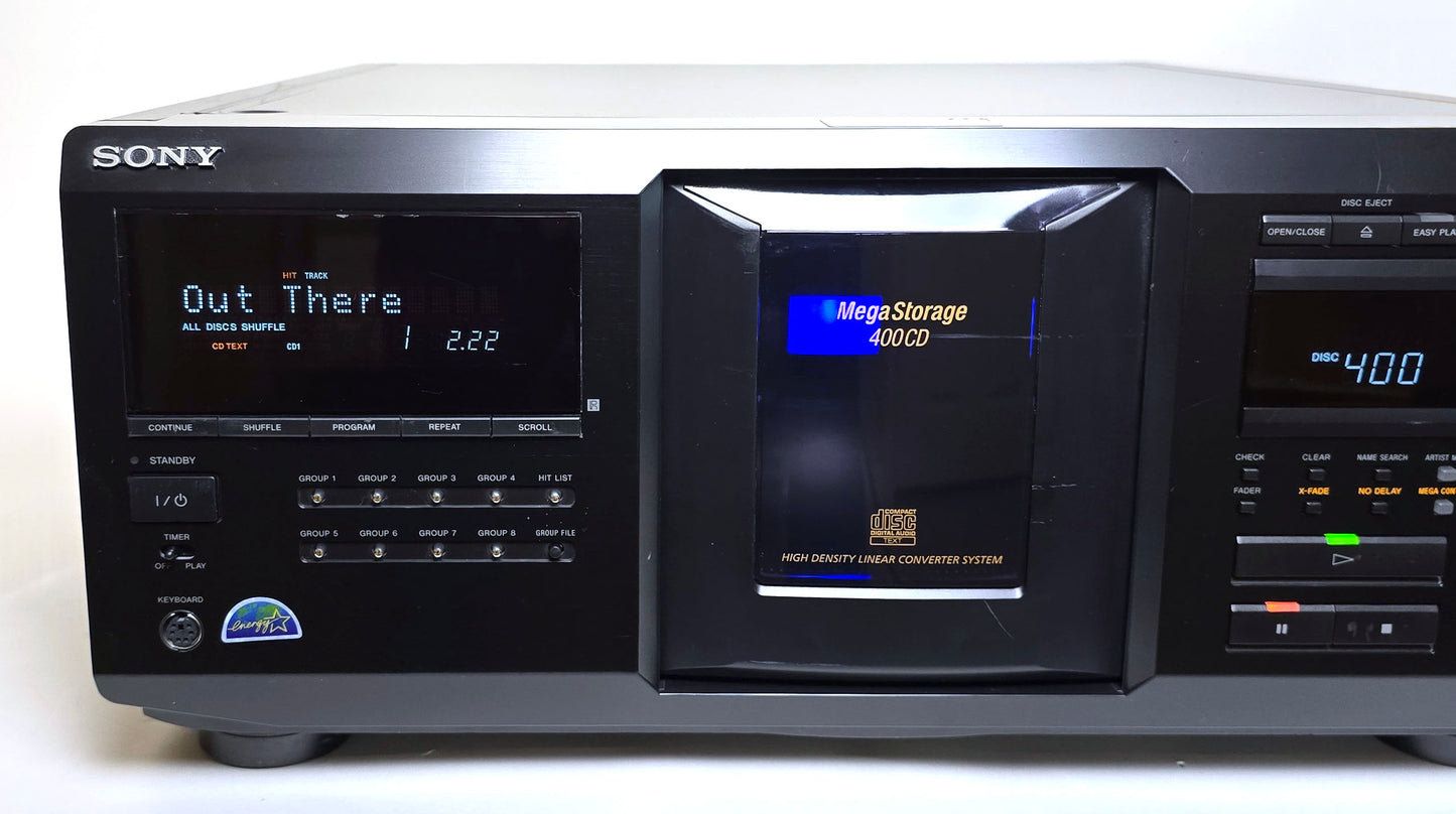 Sony CDP-CX400 MegaStorage 400 CD Changer - Left