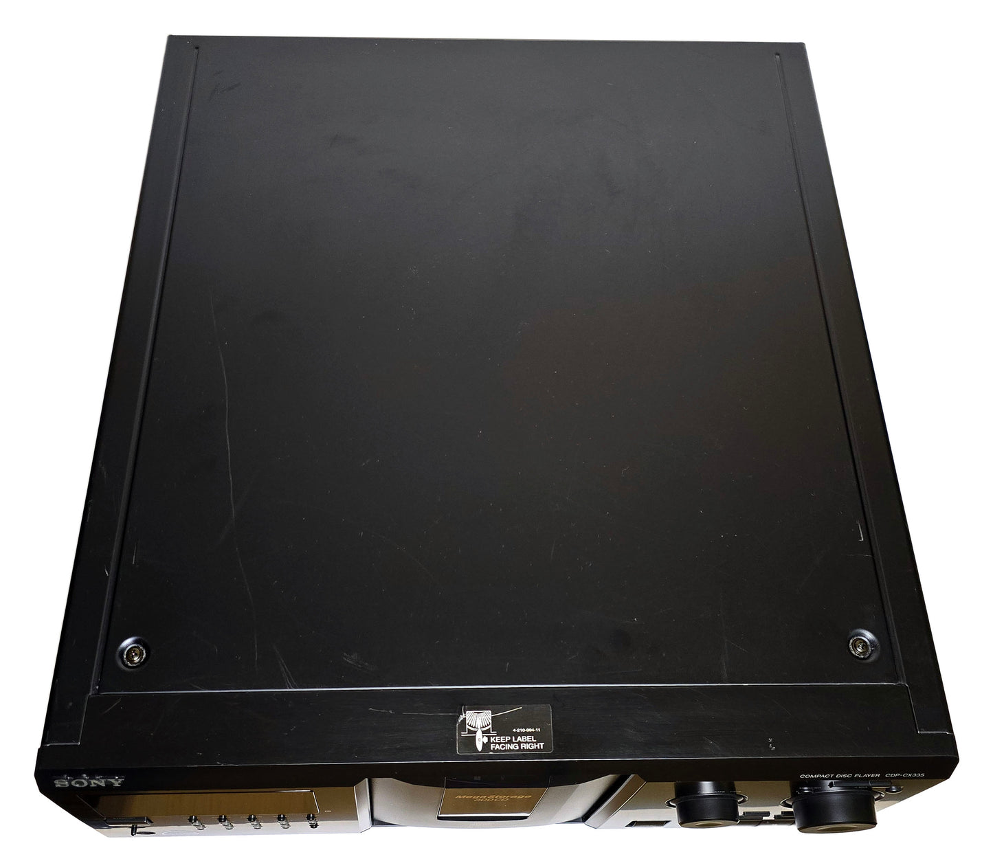 Sony CDP-CX335 MegaStorage 300 CD Changer - Top