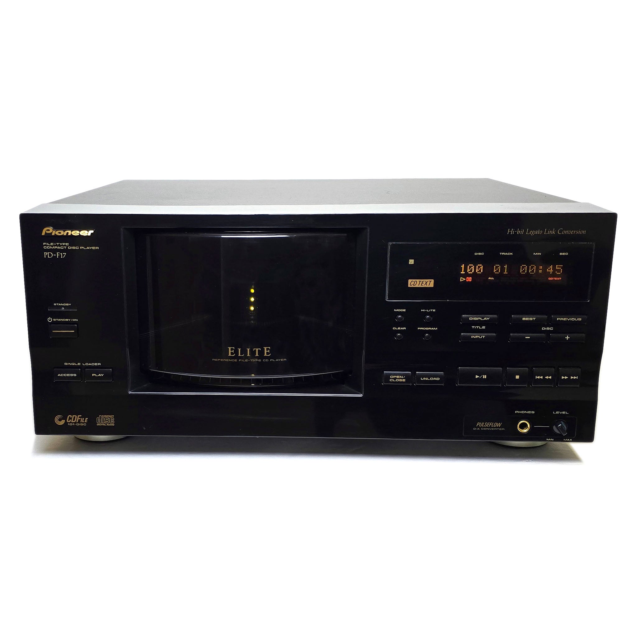 Pioneer Elite PD-F17 100+1 CD Changer Player – VCR-DVD.com