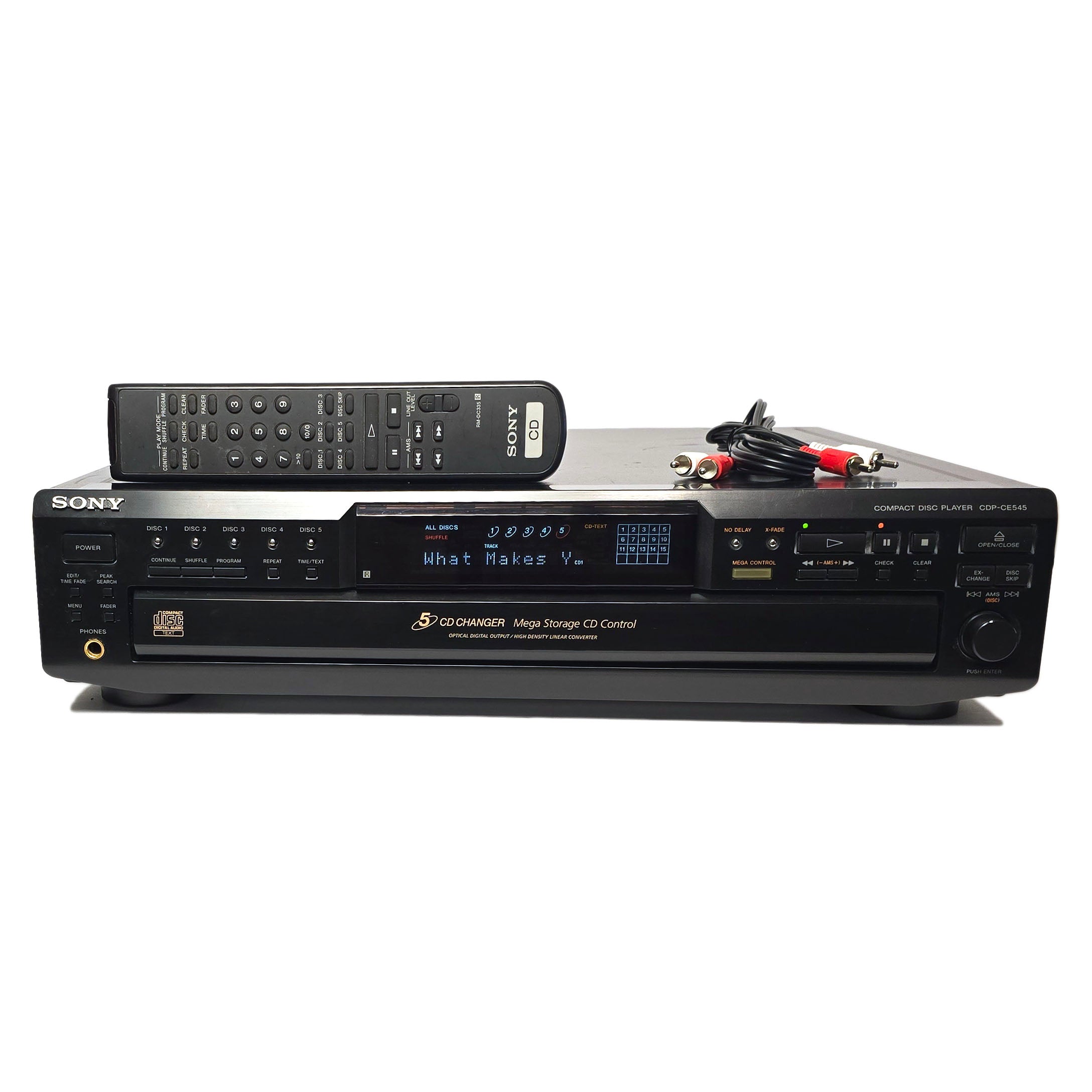 Sony CDP-CE545 5-Disc Carousel CD Changer Player – VCR-DVD.com