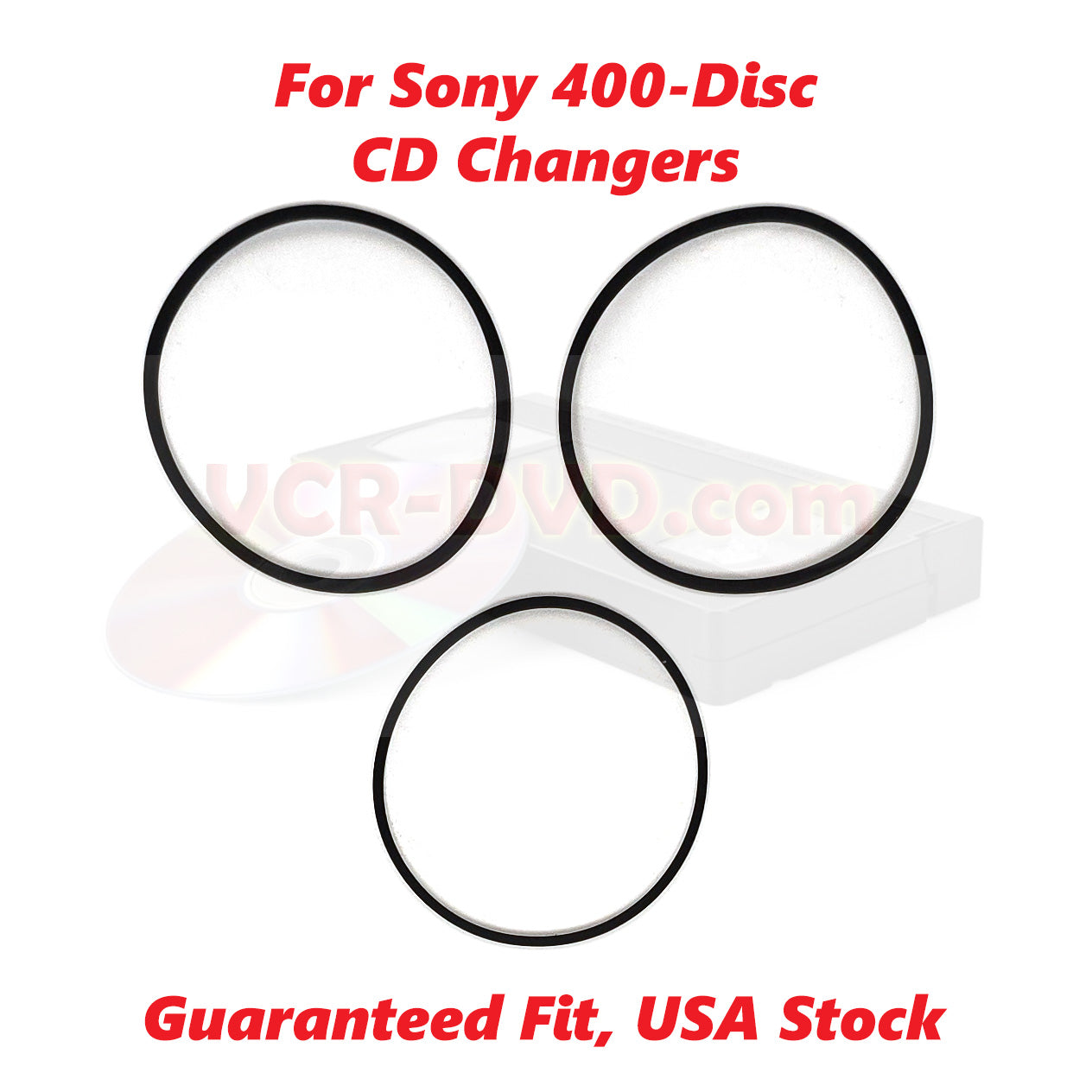 Belt Kit for Sony CDP-CX400, CDP-CX450, CDP-CX455 CD Changers