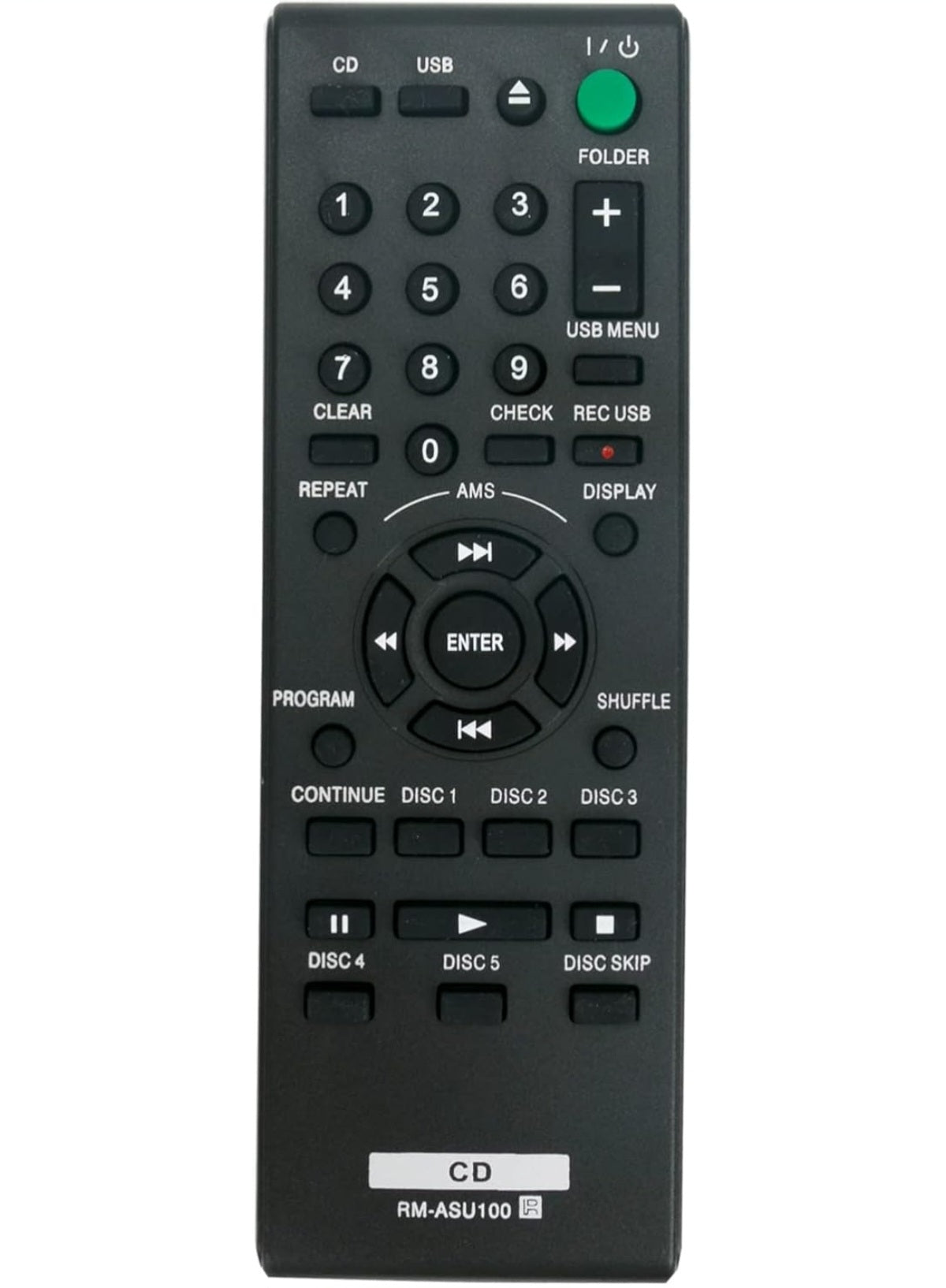 RMASU100 Remote Control for Sony CDPCE500 CD Changer