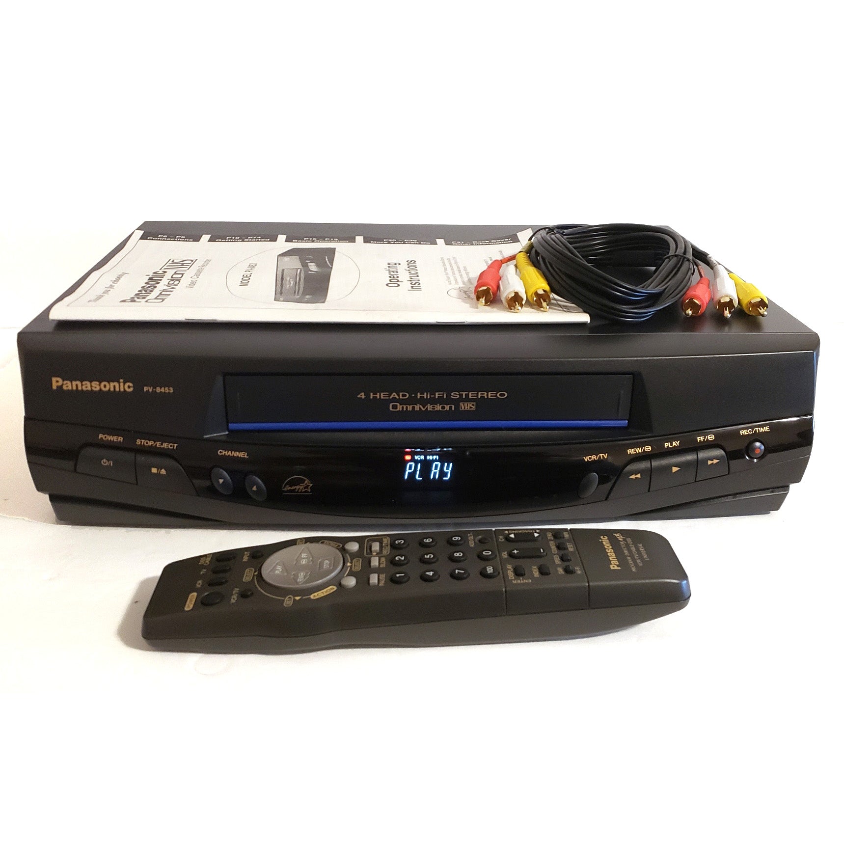 Panasonic PV-8453 Omnivision VCR, 4-Head Hi-Fi Stereo