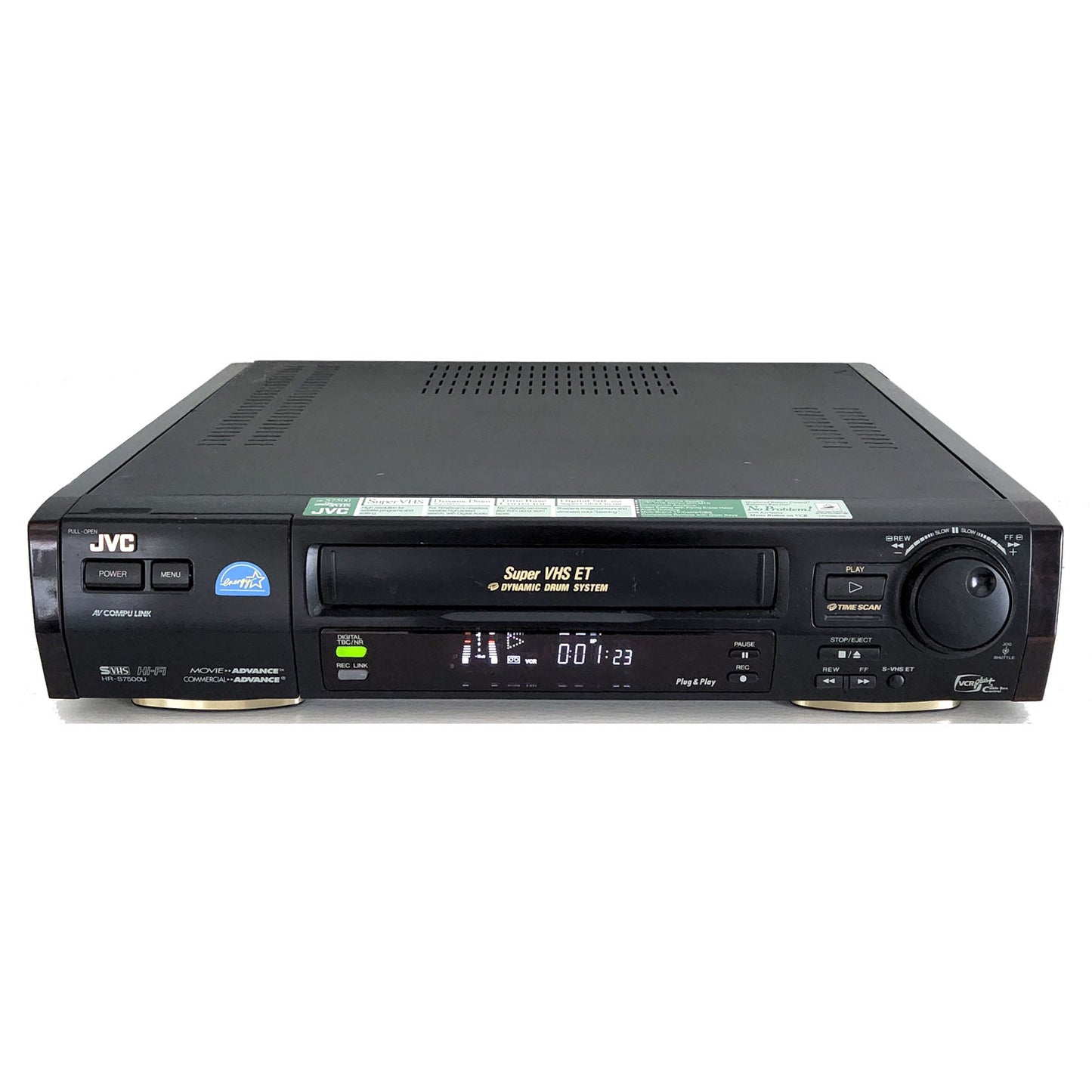 JVC HR-S7500U VCR, 4-Head Hi-Fi Stereo, Super VHS