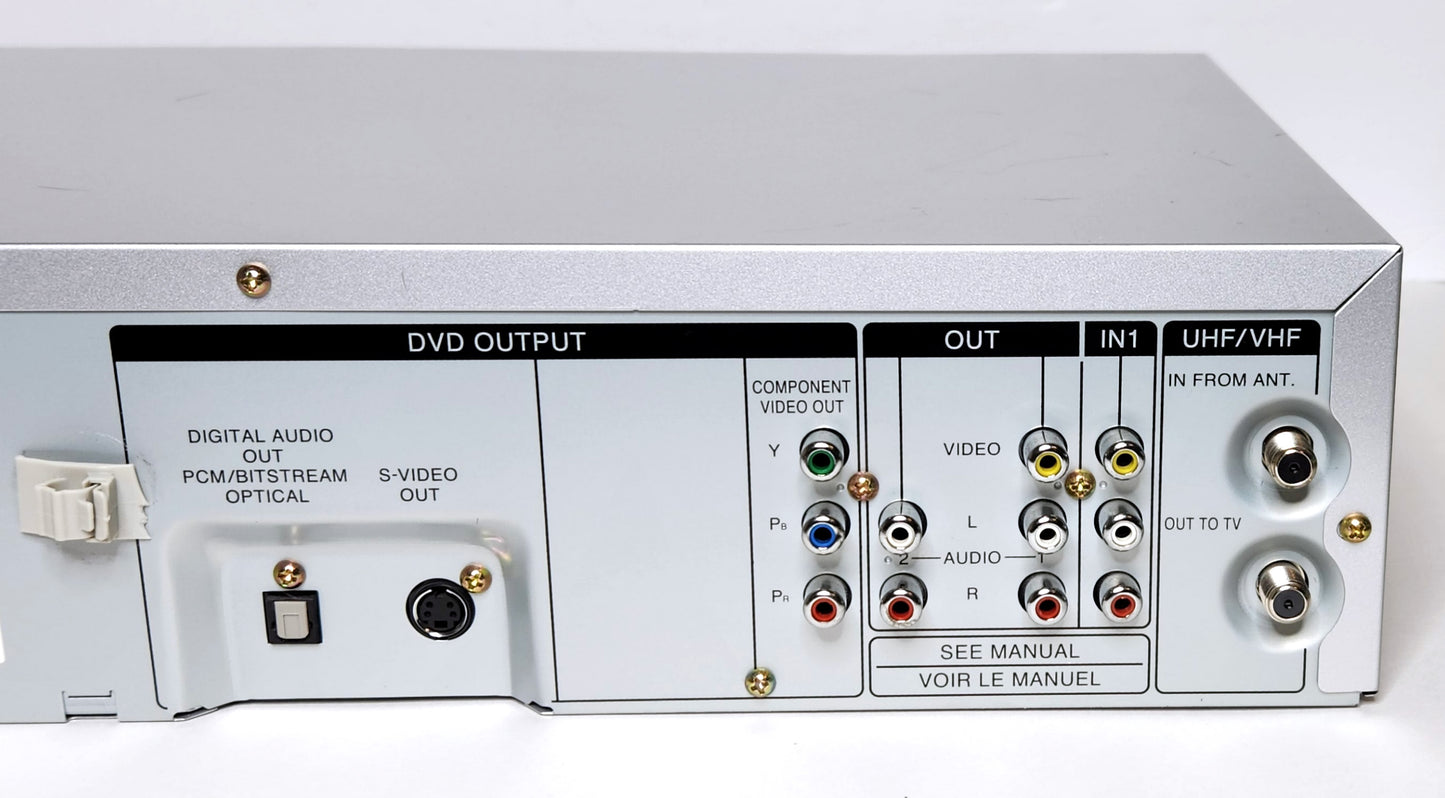 Panasonic PV-D4743S Omnivision VCR/DVD Player Combo - Connections