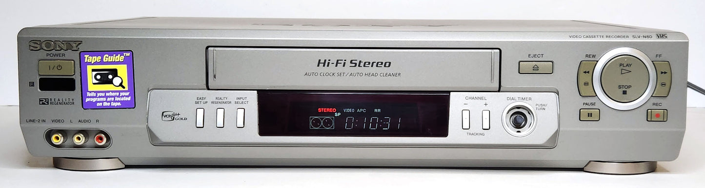 Sony SLV-N80 VCR, 4-Head Hi-Fi Stereo
