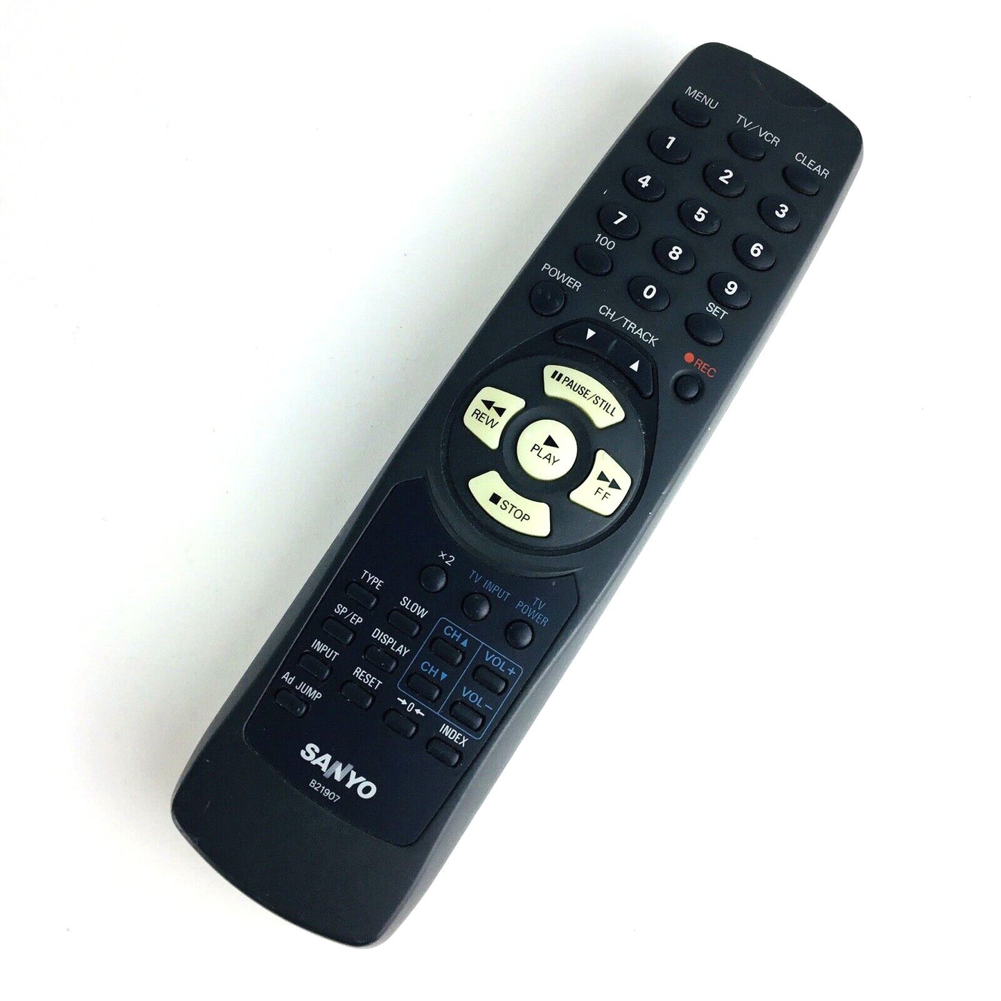 Sanyo VWM-375 VCR, 4-Head Mono - Remote Control