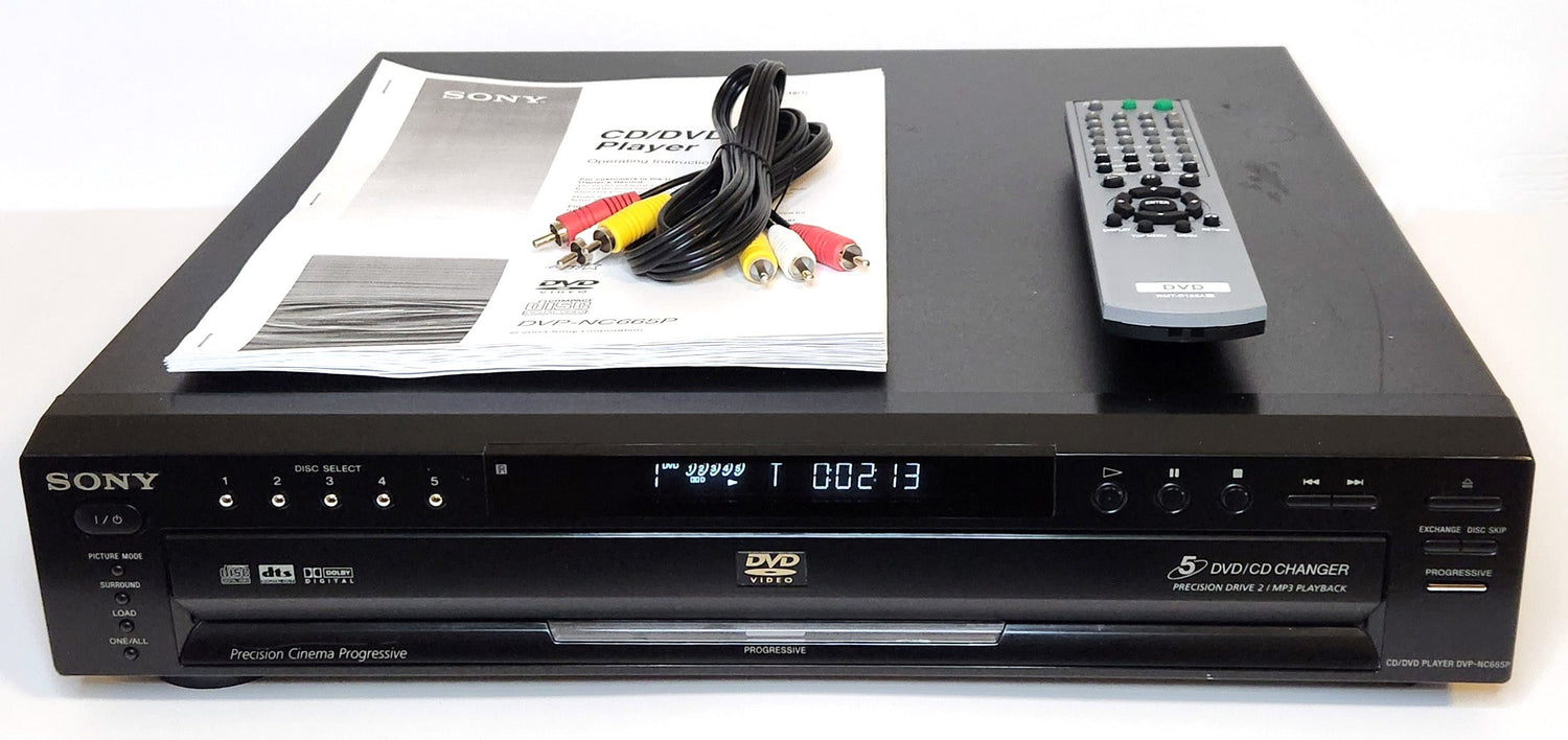 Expertly Refurbished DVD/CD Changers can play multiple Video DVDs and Audio CDs
