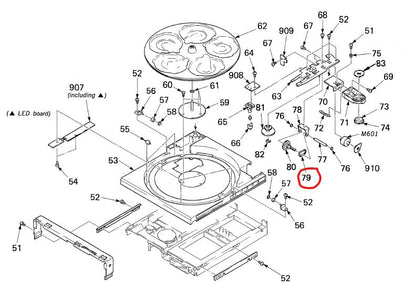 Replacement Belt Kit for Sony 5-Disc CD Changers 1988-1989 - Carousel Belt