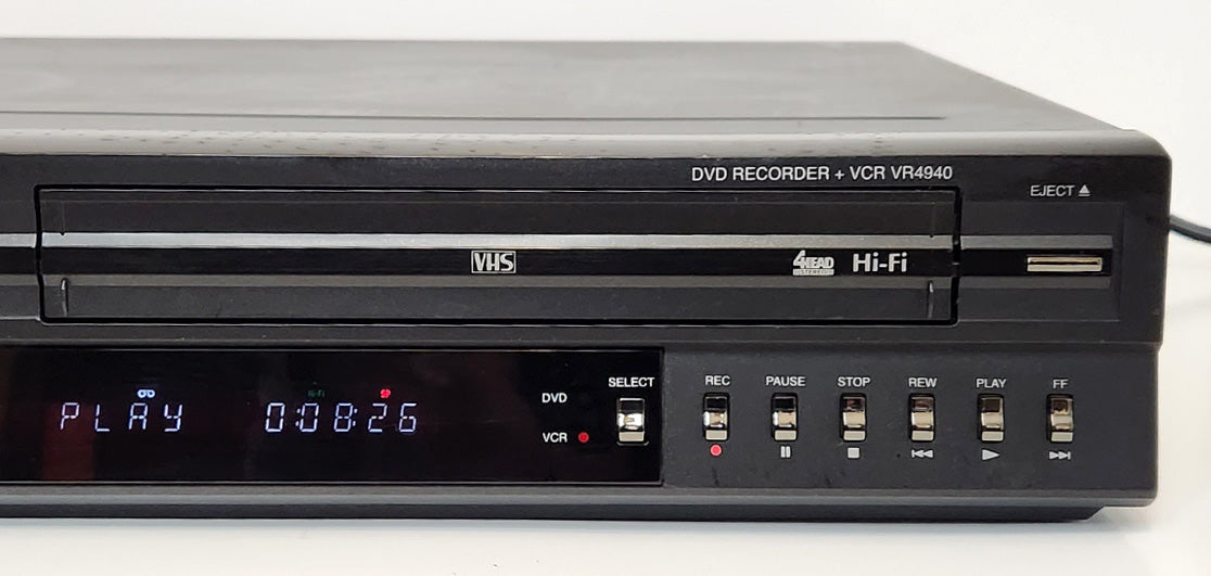 GoVideo VR4940 VCR/DVD Recorder Combo - Right