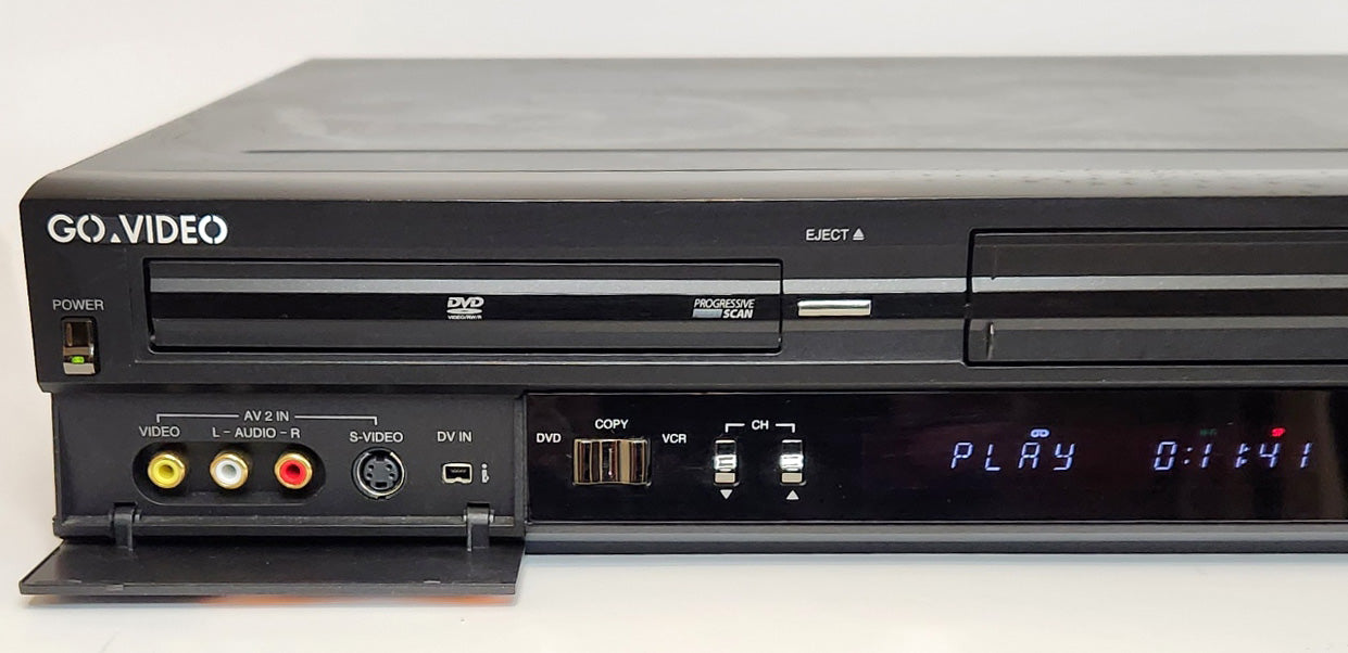 GoVideo VR4940 VCR/DVD Recorder Combo - Left